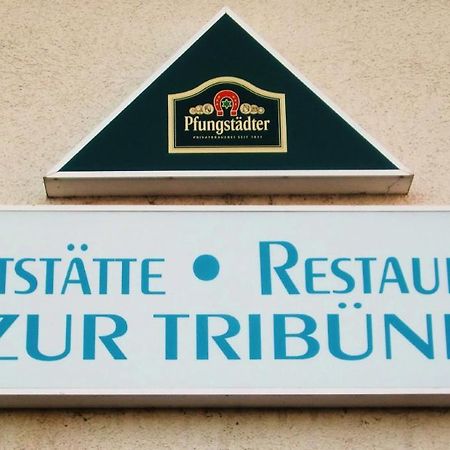 Aparthotel Gaststaette Zur Tribuene Pfungstadt Exterior foto